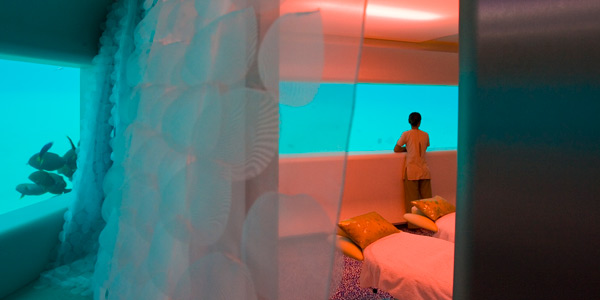 Underwater spa at Huvafen Fushi