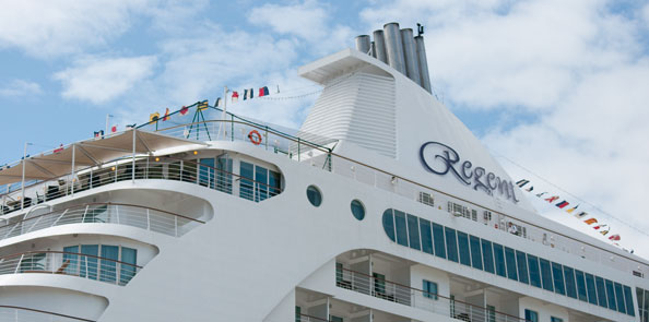 Exterior shot of Regent Seven Seas Voyager